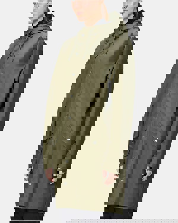 Rains Long Unisex Jacket - 134 Marsh