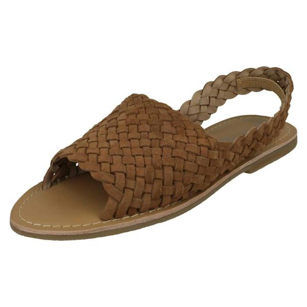 Leather Collection Ladies Leather Collection Slingback Sandals F00214