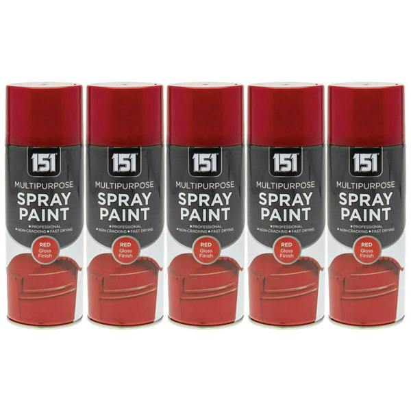 151 5X 151 Red Gloss Spray Paint 400ml