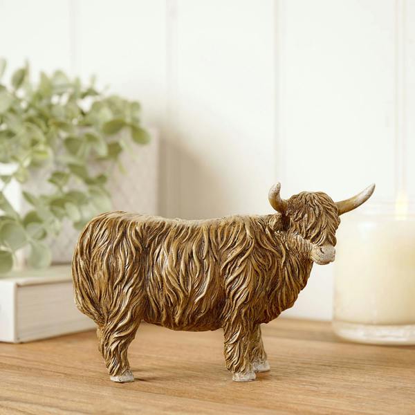 Country Living Highland Cow Figurine