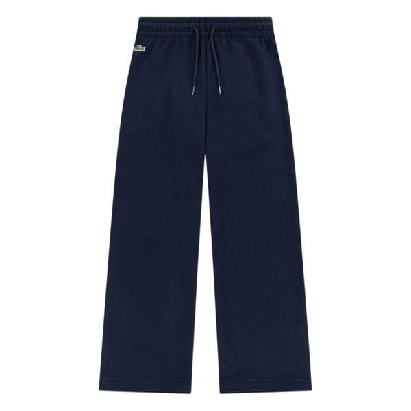 Lacoste Womens/Ladies Logo Wide Leg Sweatpants - Marine Blue - 