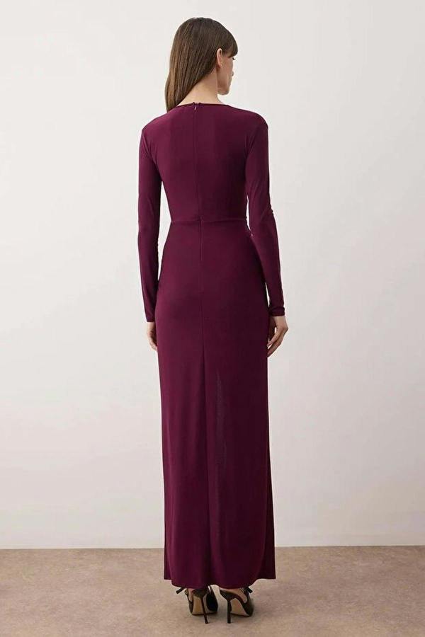 WOVCOR Double-Breasted Maxi Elegant Evening Dress