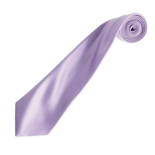 Premier Unisex Adult Colours Satin Tie - Lilac