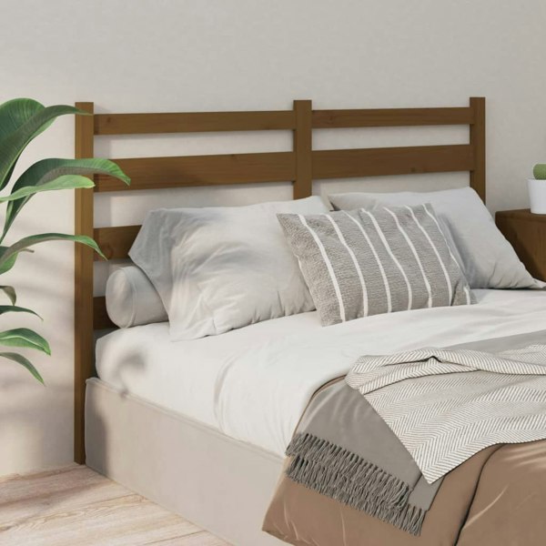 Berkfield Bed Headboard Honey Brown 206x4x100 cm Solid Wood Pine