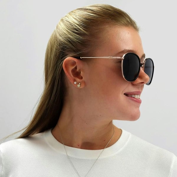Bally Sunglasses BY0053-K 05A Gold Blue
