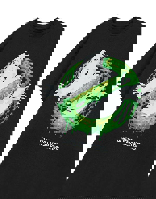 Ghostbusters Unisex Black Slime Logo Short Sleeved T-Shirt