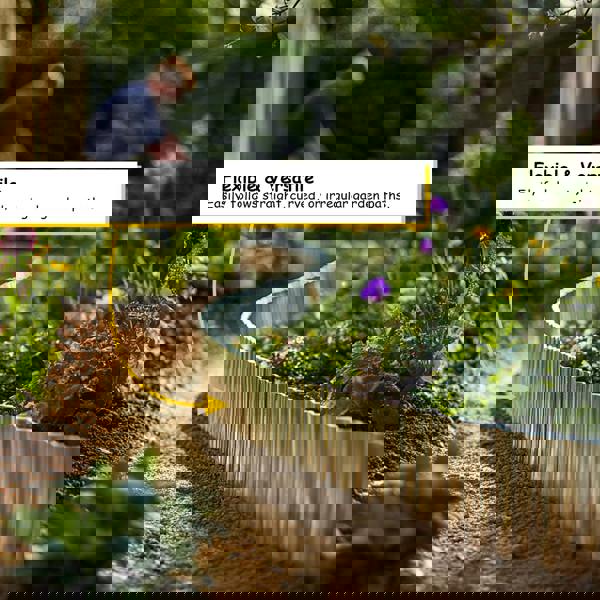 Nicoman Corrugated Galvanised Steel Metal Garden Border Roll – 5m Long