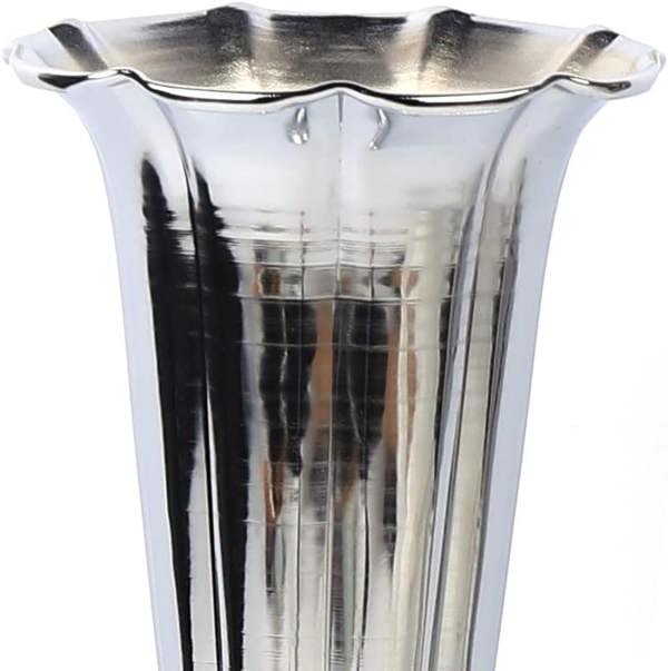Dyzi 44cm Luxury Silvery Iron Flower Vase Urn Vintage Home Decor