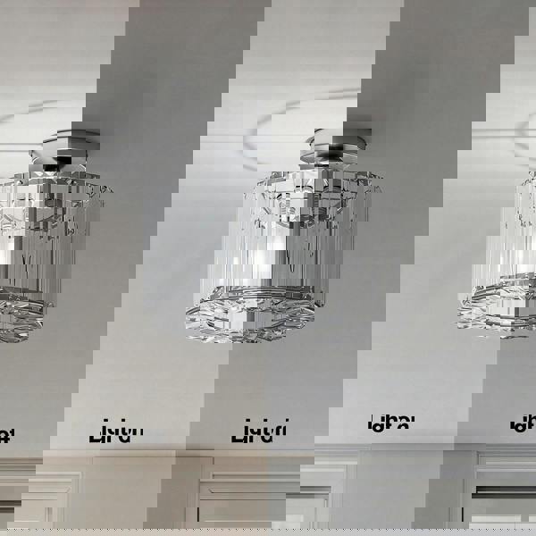 Emitto Crystal Ceiling Light Modern Chandelier Bedroom Hallway Pendant Lamp E27