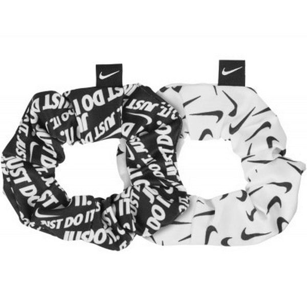 Nike 2.0 Hair Ties (Pack of 2) - White/Black