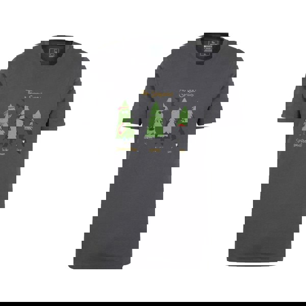 Mountain Warehouse Mens Spruce Springsteen Organic T-Shirt - Charcoal