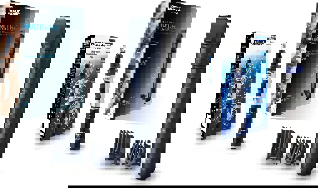 Panasonic ER-CKN1 + ER-GN30 Beard & Facial Hair Trimmer Bundle - Free Gift RRP £15!