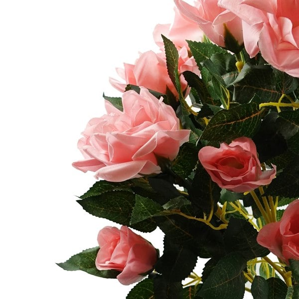 Leaf Artificial Pink Rose Tree Wedding Twisted Vine Detail 90cm (3ft)