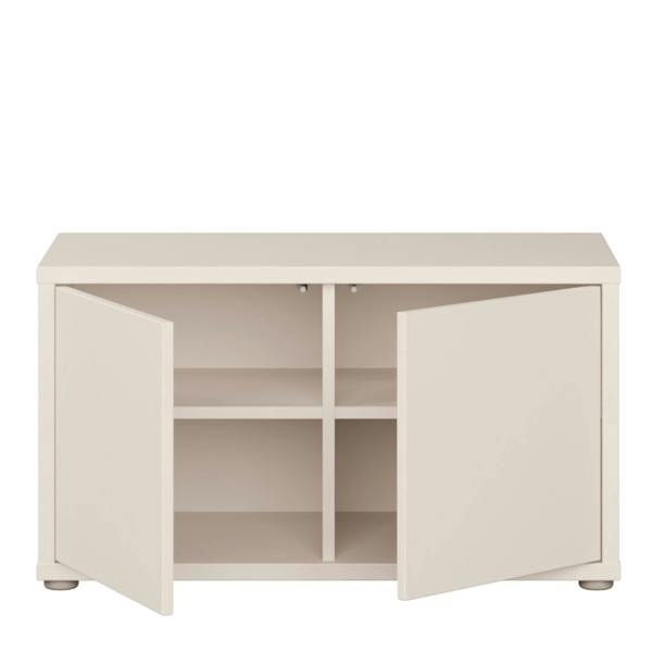 Furniture To Go Alice Springs Bench with 2 Doors Push-to-Open in Sand