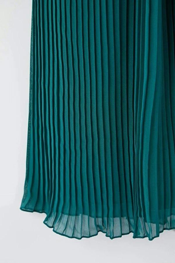 WOVCOR Bodycon Maxi Length Chiffon Woven Plus Size Dress