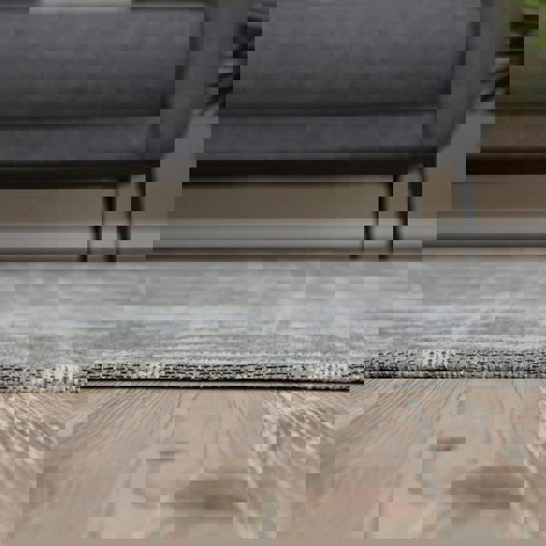 Machine Washable Flatweave Rug in Grey