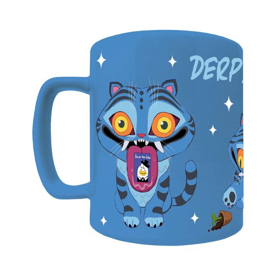 K-Pop Demon Hunters Derpy Tiger Mug - Blue