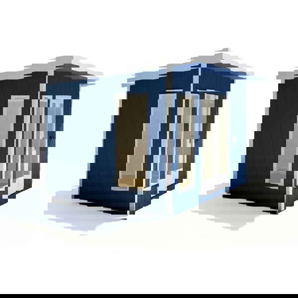 12x8 insulated Garden Studio Office and Store Pent Roof - Best Shed