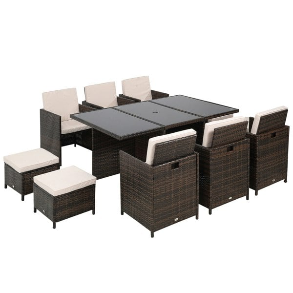 Resin Rattan Dining Set