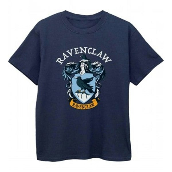 Harry Potter Girls Ravenclaw Cotton T-Shirt - Navy Blue