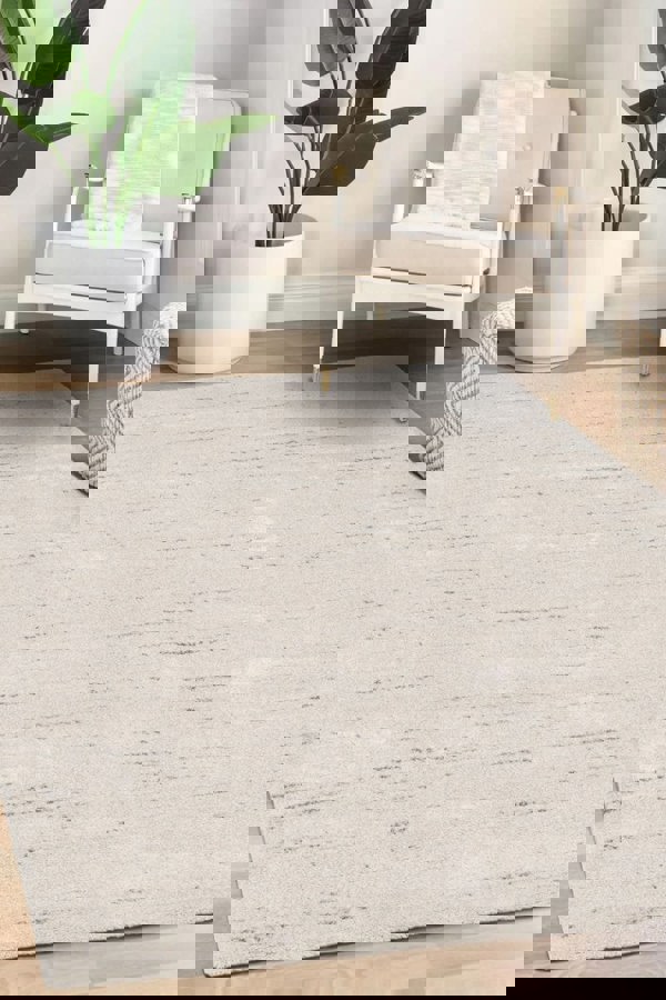 Pure Cream Rug – Soft 3D Texture Abstract Design