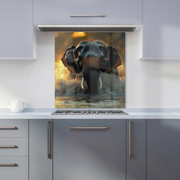 Warren Reed Elephant Kitchen Splashback - 00016