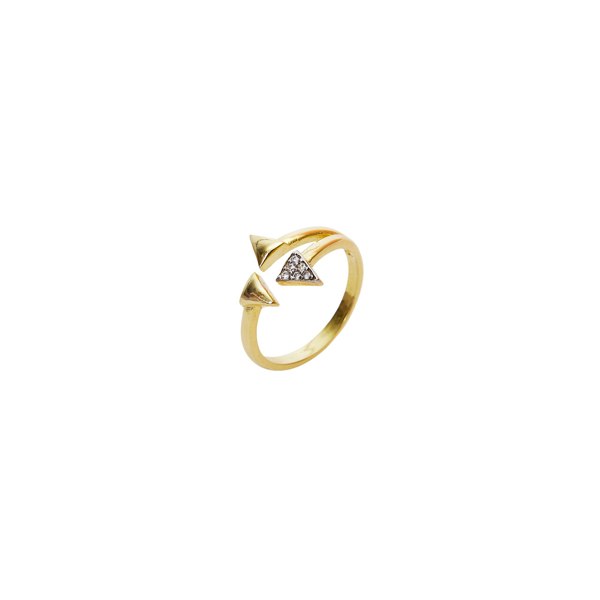 Sterling Silver Multiple Triangle Adjustable Ring - Spero London