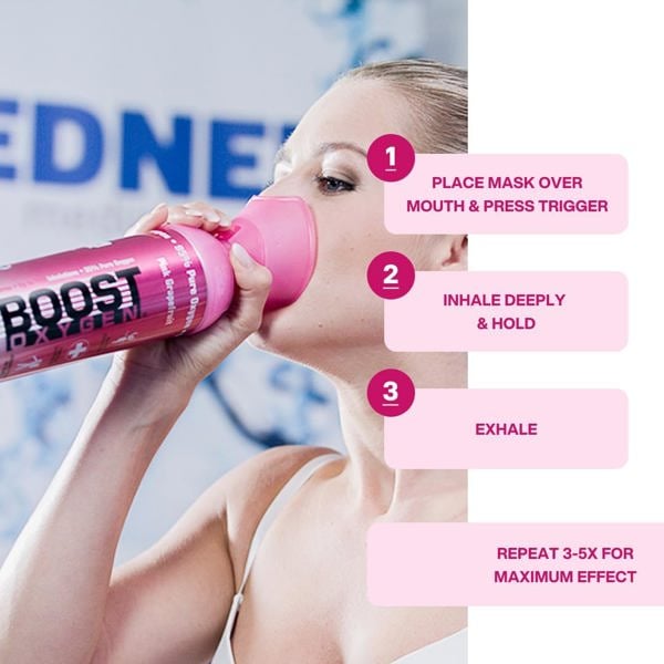 Boost Oxygen® Supplemental Oxygen - Pink Grapefruit 9 Litre