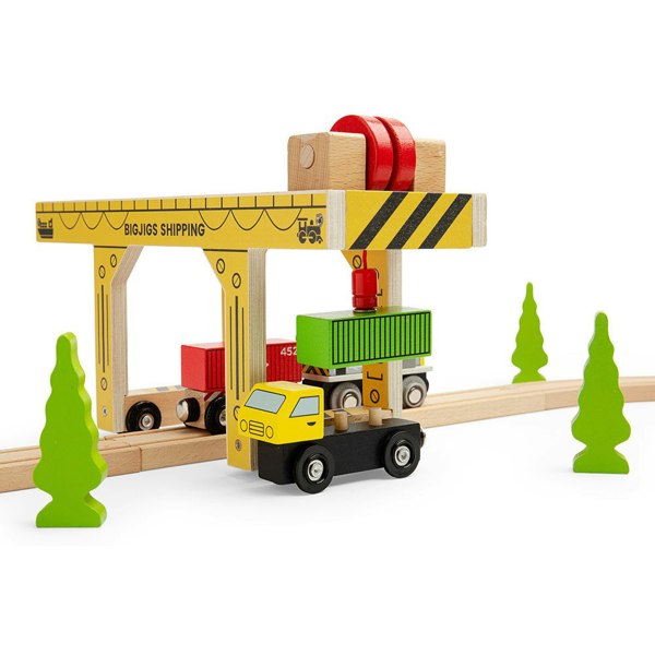 Bigjigs Rail Wooden Gantry Crane