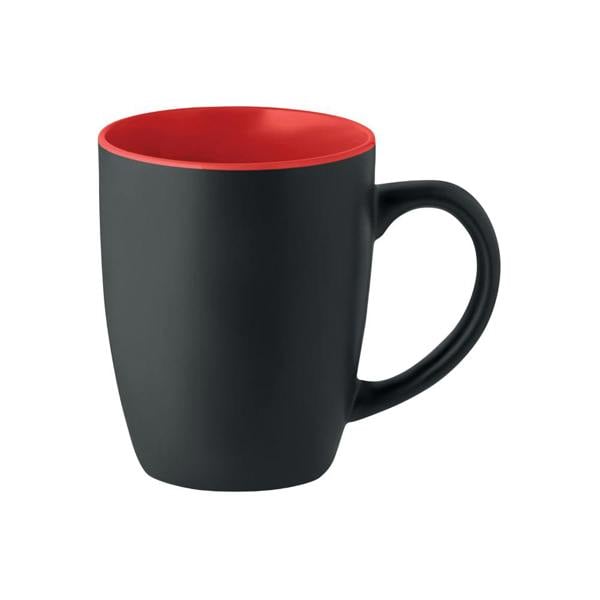 MidOcean Lim Two Tone Ceramic 0.29L Mug - Black/Red - 