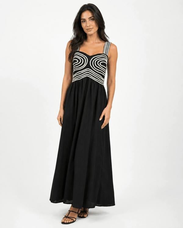 KÉLIE PARIS ROPE DETAIL MAXI DRESS - Claudio Lugli Shirts