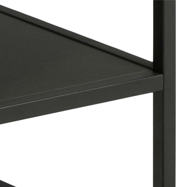 Furniture To Go Gila Square Coffee Table with Open Shelf in Oak & Black