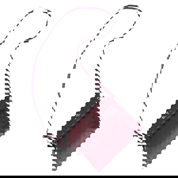 Assots London 'JEAN' Carmine Pink Real Soft Pebble Grain Leather Crossbody Bag