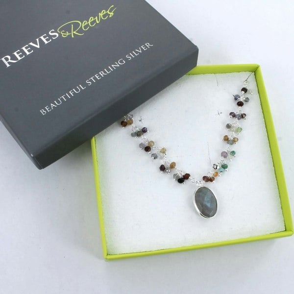 Sophie Labradorite Stone Necklace - Reeves & Reeves