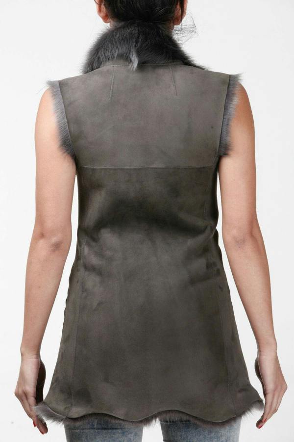Infinity Leather Women's Toscana Sheepskin Long Gilet-Sorocaba