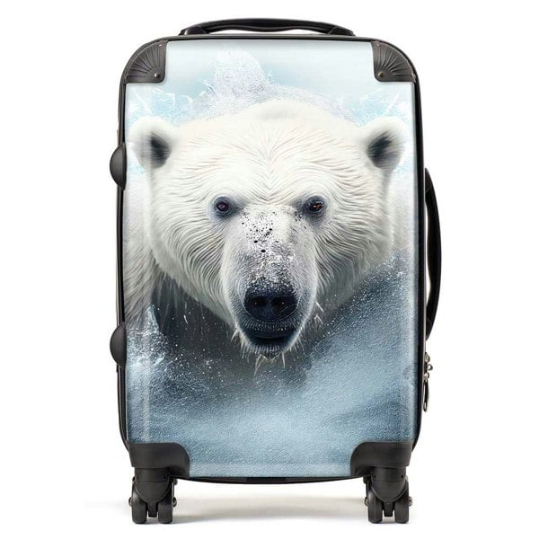 Warren Reed Polar Bear Splashart Suitcase