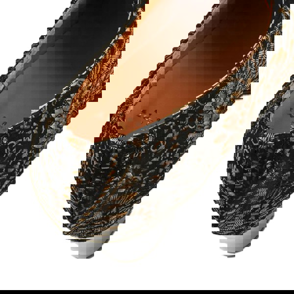 Embassy London Roulette - Gold feathers - Women's leather heeled oxford lace-up