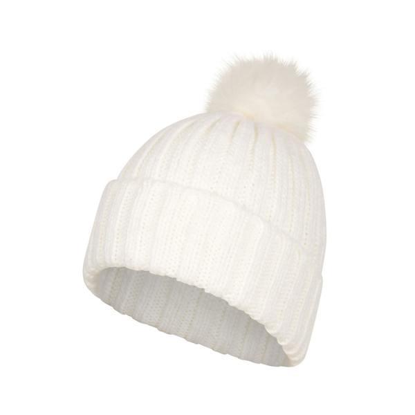 Mountain Warehouse Womens/Ladies Geneva Borg Lined Beanie - White - 