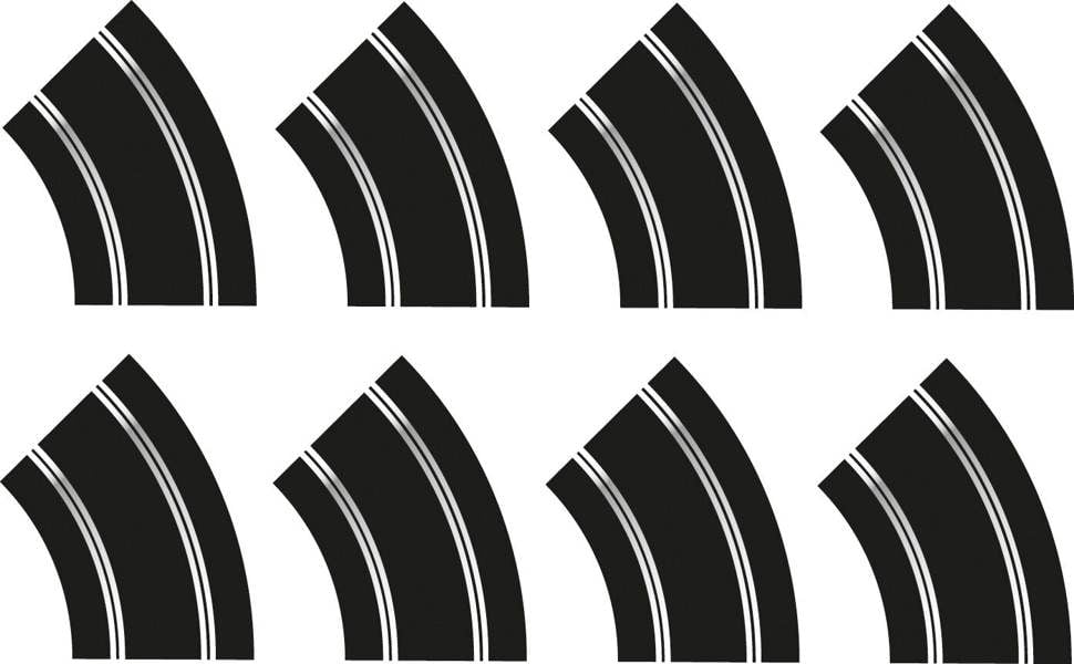 Scalextric R2 Curve (8) Track Extension Pack