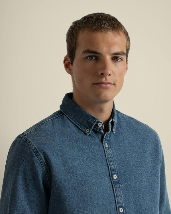 Larsson & Co Freddie - Denim Long Sleeve Shirt