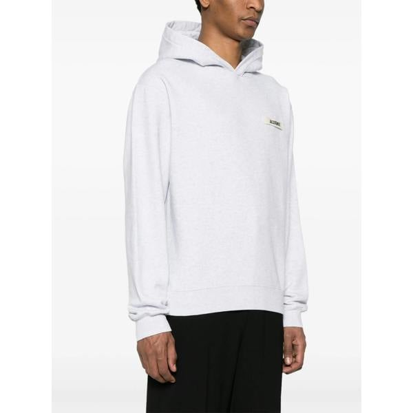 Jacquemus The Gros Grain Hoodie   in  Grey