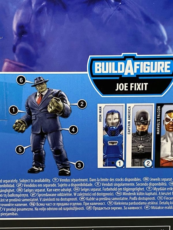 marvels thunderstrike legends series hasbro e9981 build a figure joe fixit