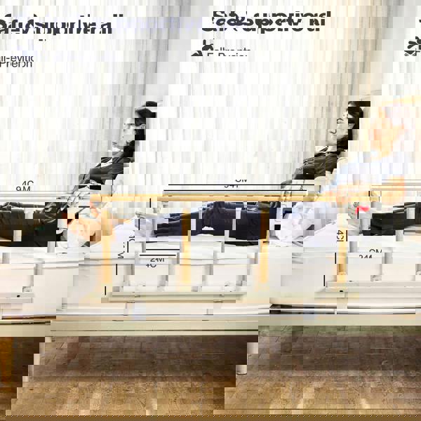 Levede Bed Rail Folding Bed Guard Safety for Elderly Adults Assist Bed Side