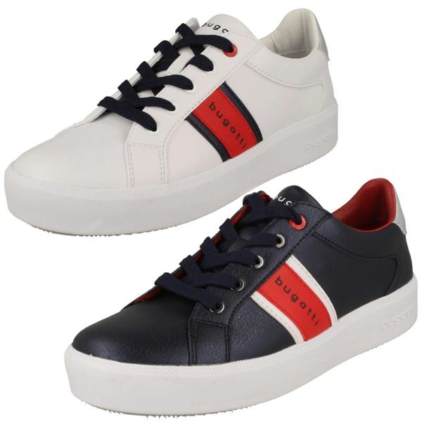 Bugatti Ladies Bugatti Stripe Detailed Chunky Sole Trainers BUG31511