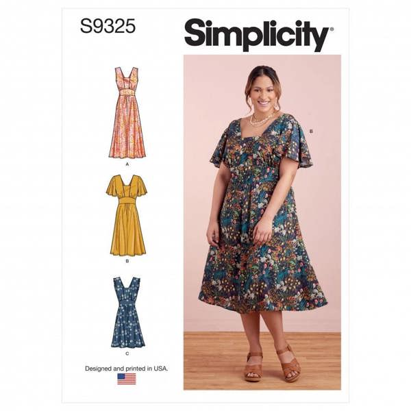 Simplicity Sewing Pattern 9325, Dresses for Women, AA (10-12-14-16-18) - Easy