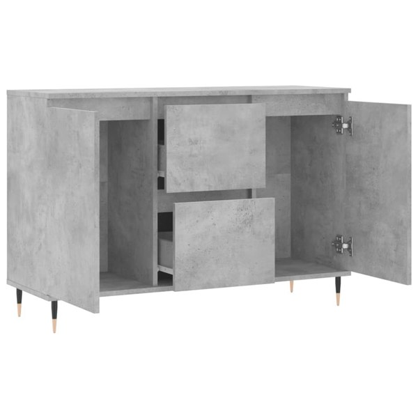 Berkfield Sideboard Concrete Grey 104x35x70 cm Engineered Wood
