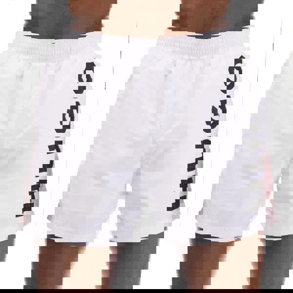 Hugo Mens Abas Logo Swim Shorts - White