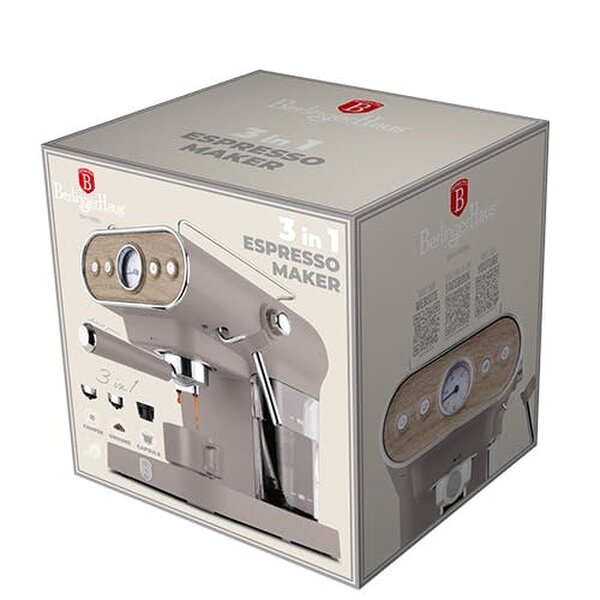 Berlinger Haus Espresso Coffee Maker, 3 in 1  BH9856
