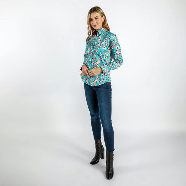 MAGNOLIA WOMENS  PRINT SHIRT - Premium Men's Patterned Shirt by Claudio Lugli | Bold Design, Tailored Fit, Best Printed Shirts
