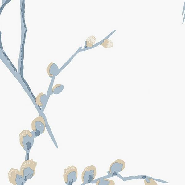 Laura Ashley Pussy Willow Seaspray wallpaper